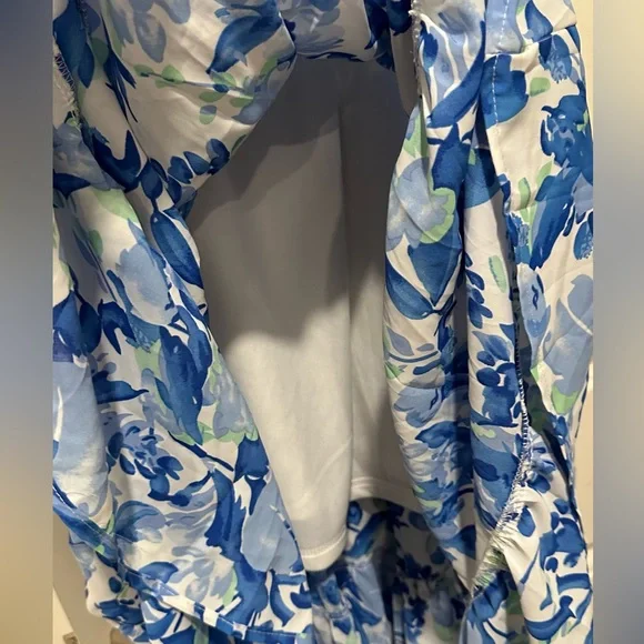 PRETTYGARDEN Womens Summer Puffy Short Sleeve Square Neck Smocked Tiered Ruffle - Picture 13 of 15